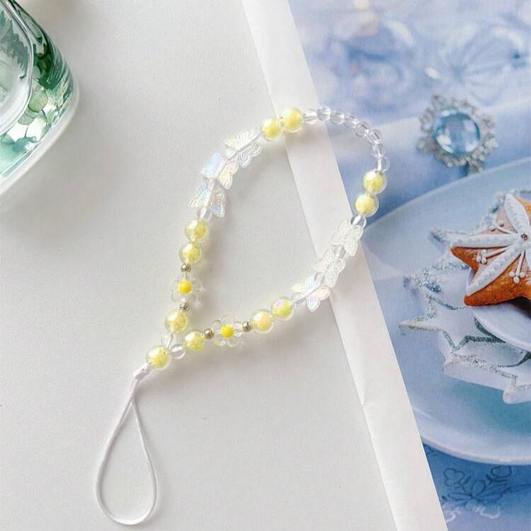 Butterfly Decor Beaded Phone charm