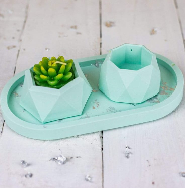 Concrete Tray and Planter