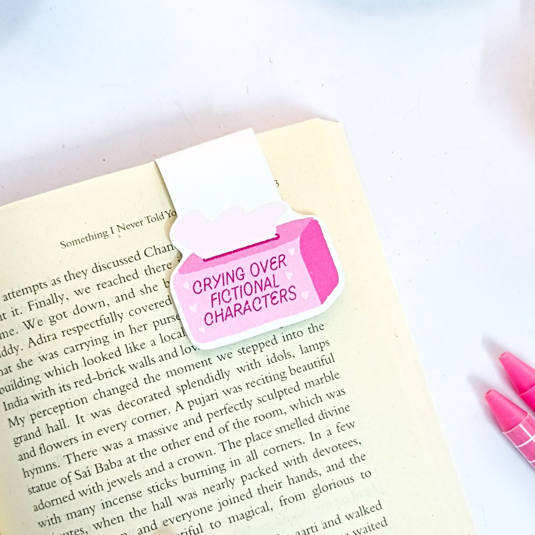 Crying over fictional characters - Magnetic Bookmark