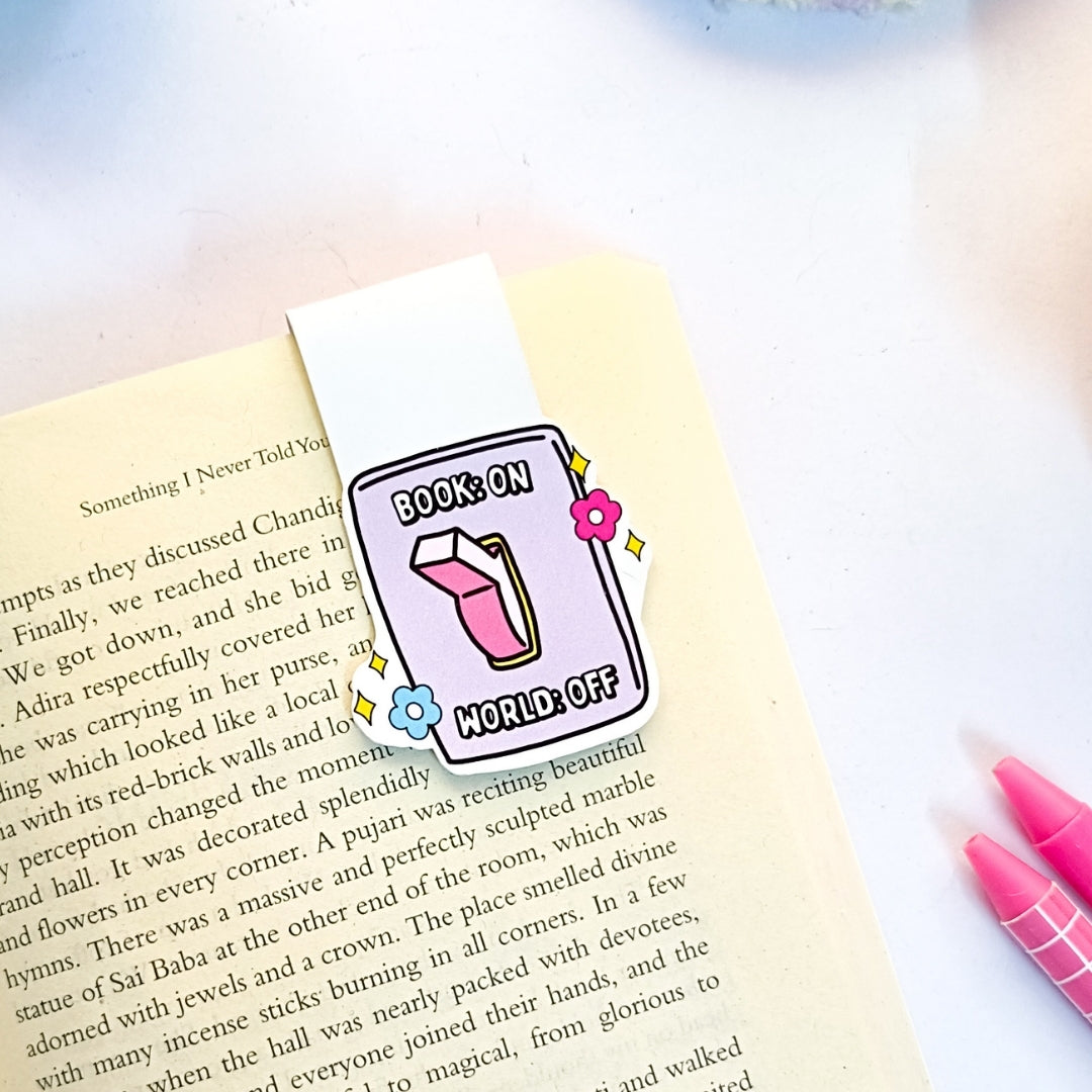 Book on world off Magnetic Bookmark