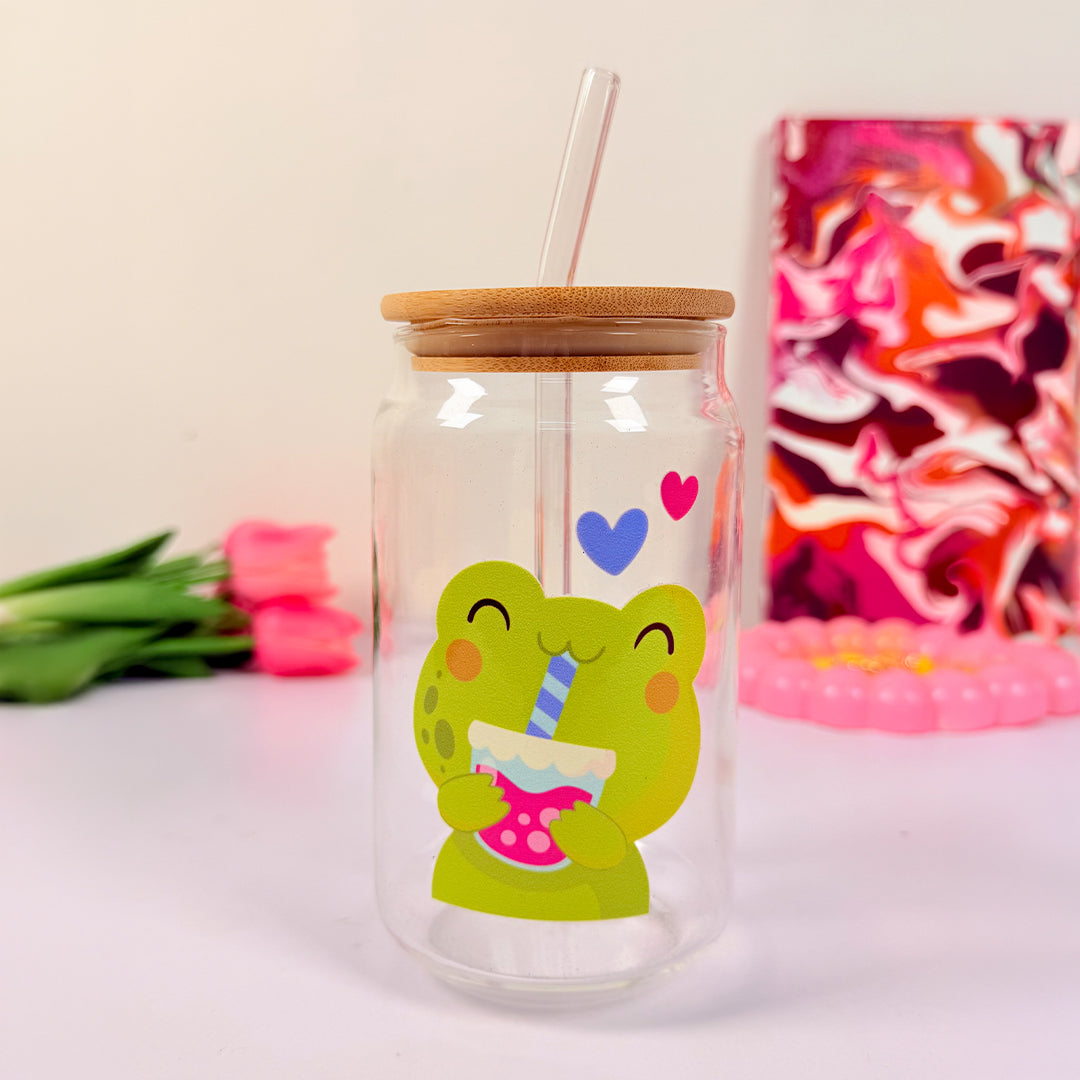 Sippy Love Frog - Glass sipper