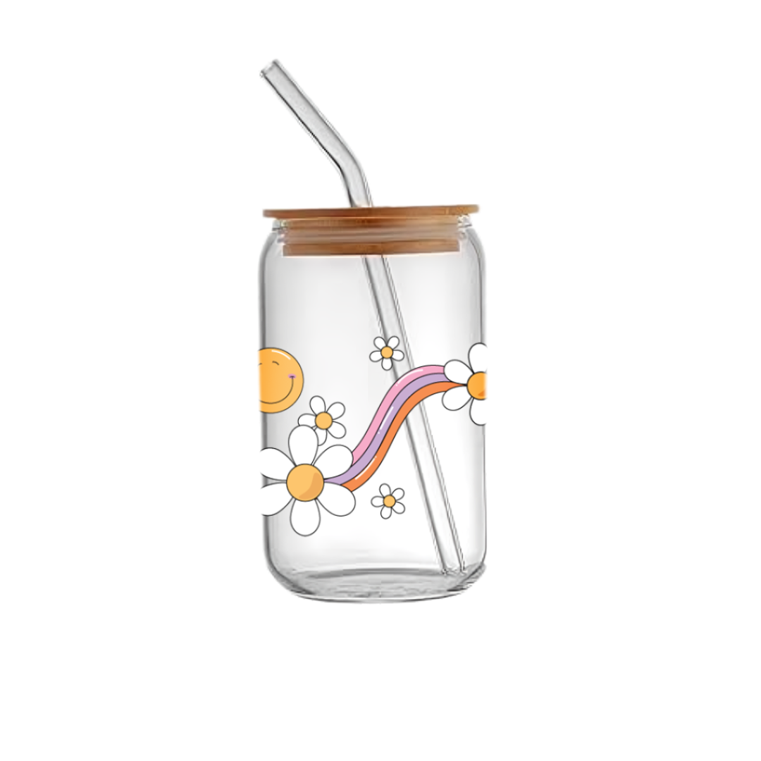 Flower smile - Glass sipper