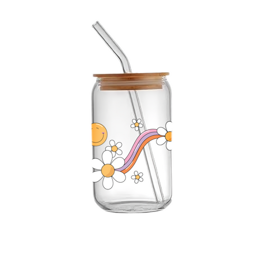 Flower smile - Glass sipper