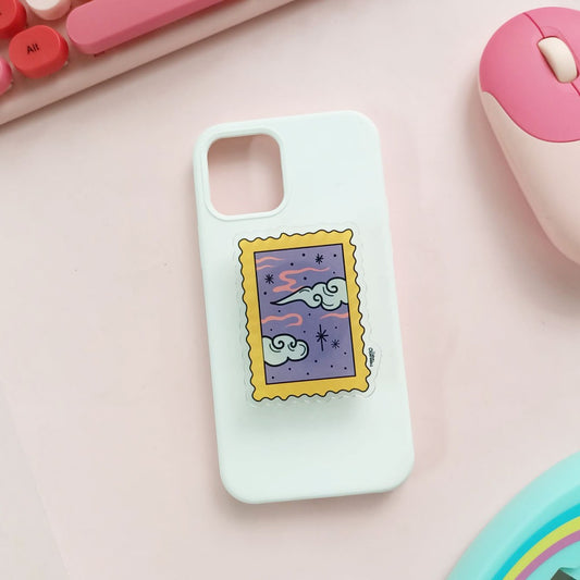 Frame phone grip