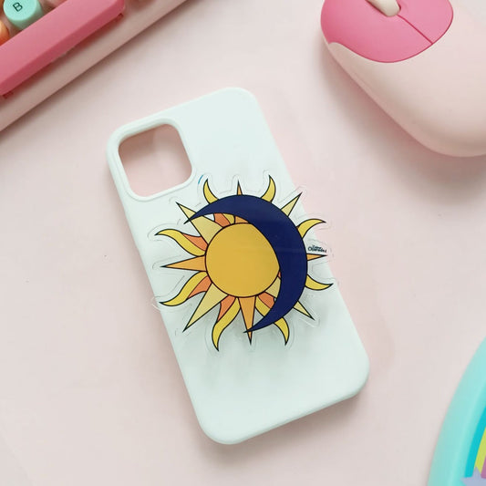 Sun moon phone grip