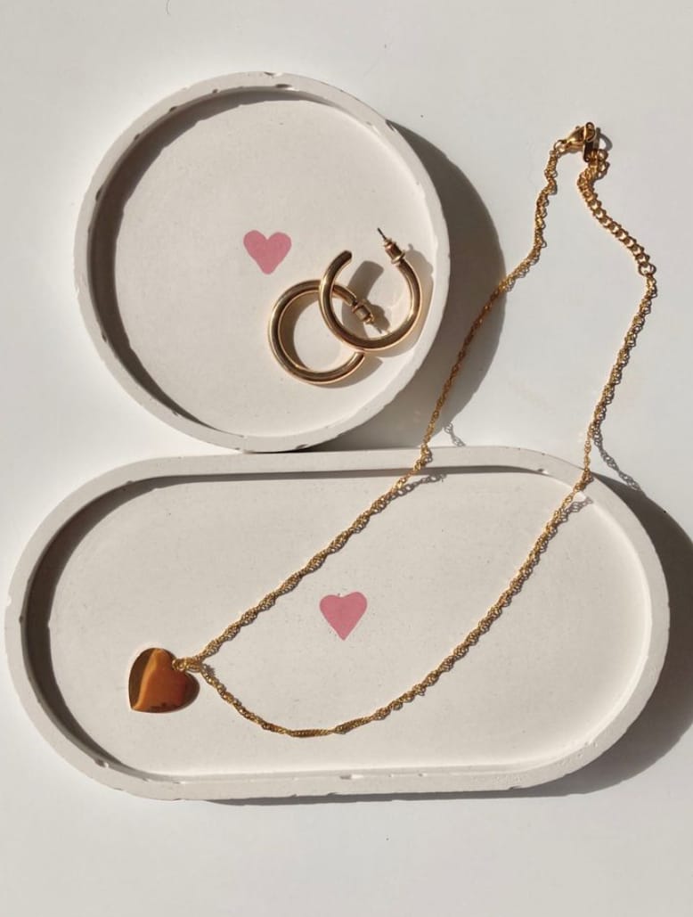 Concrete Heart tray
