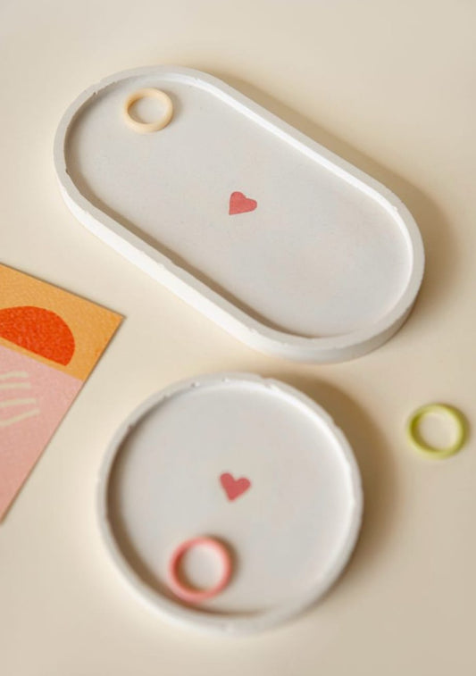 Concrete Heart tray