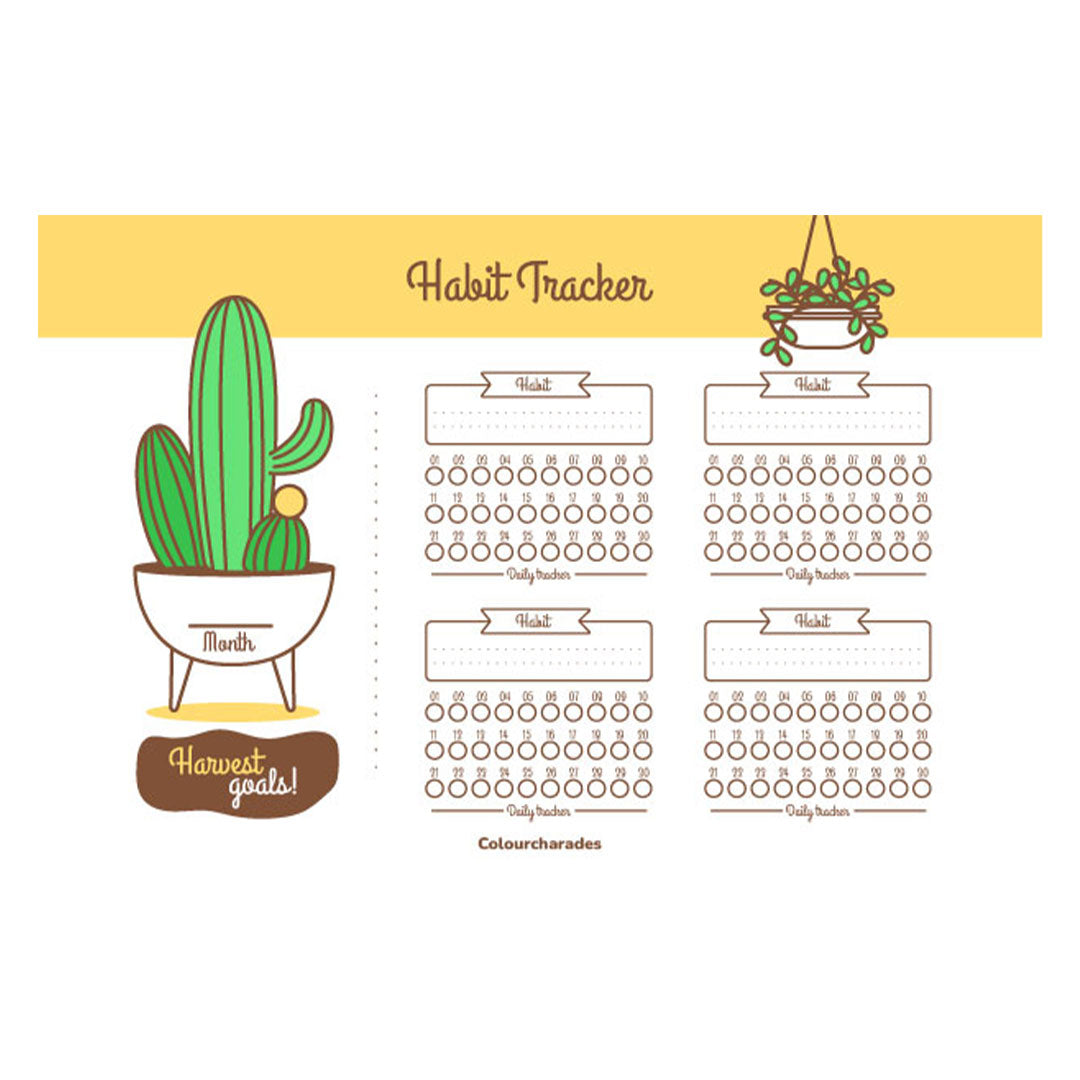 Habit tracker notepad