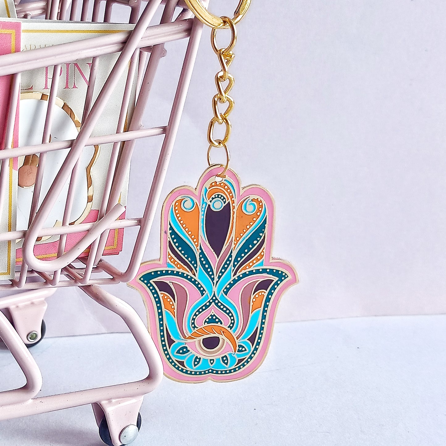 Hamsa keychain