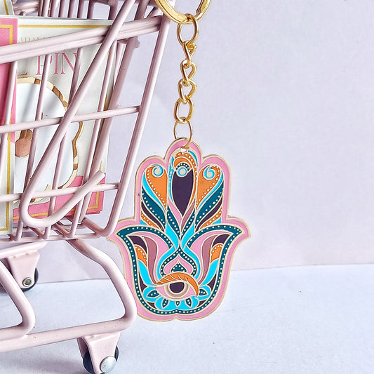 Hamsa keychain