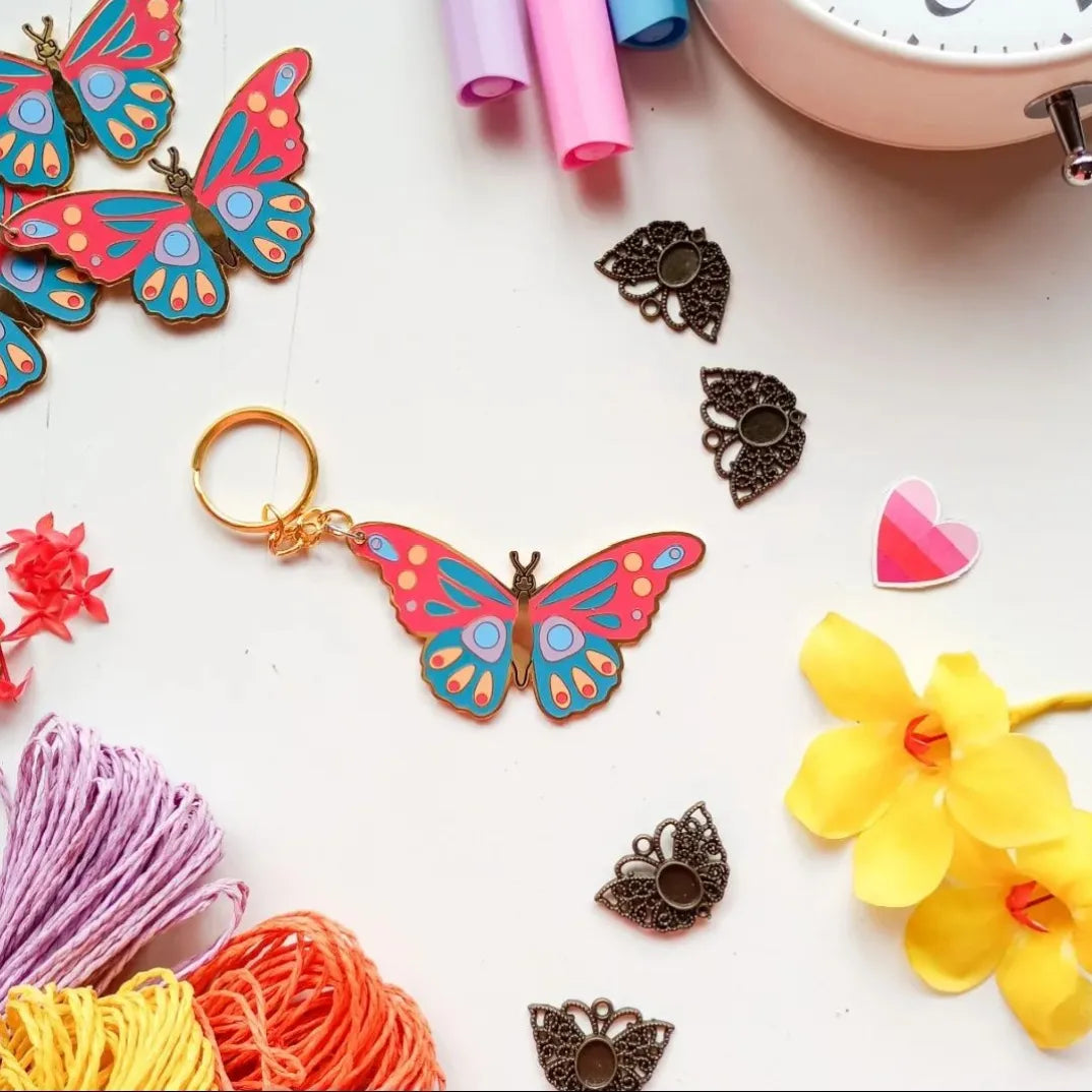 Butterfly keychain