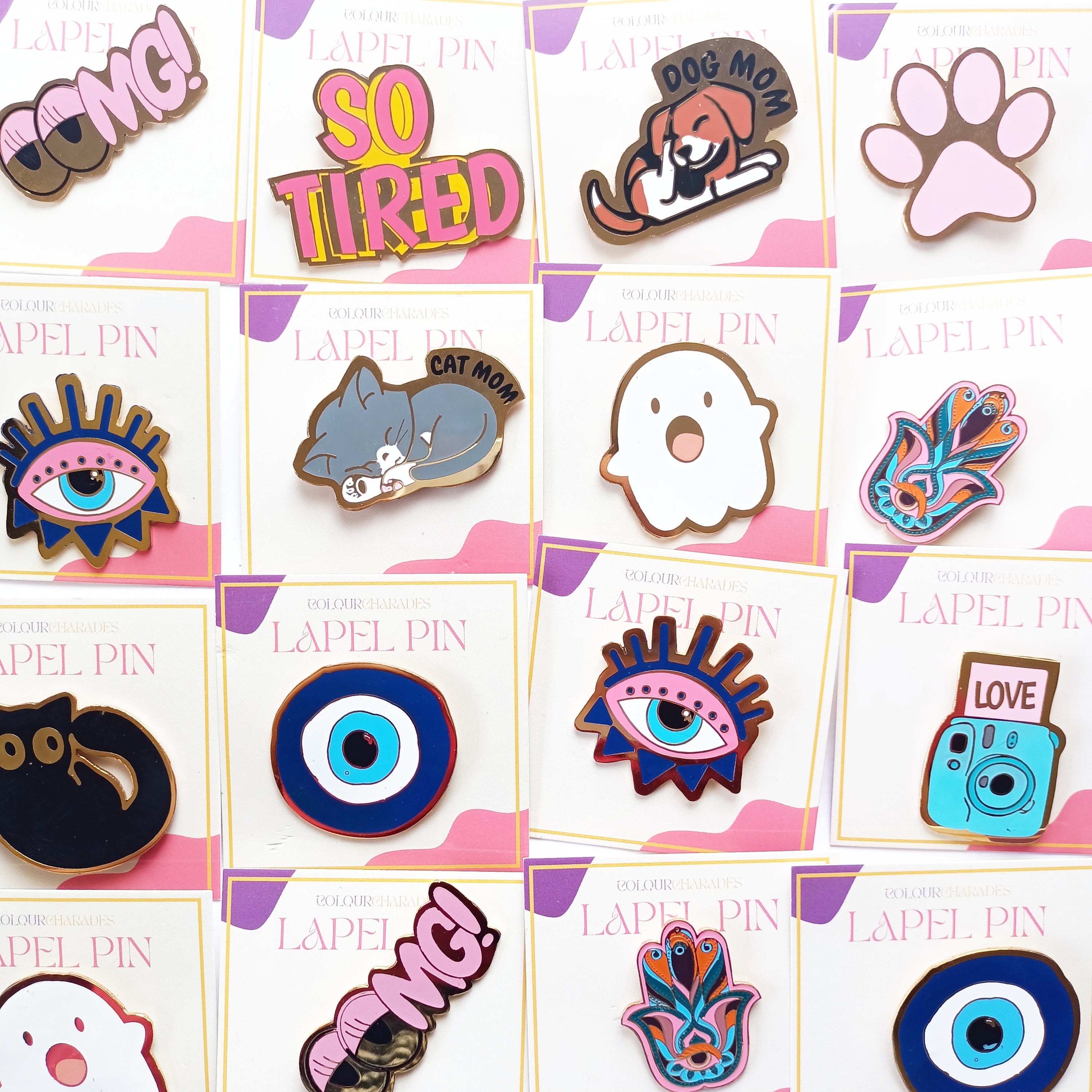 Pins – Colourcharades