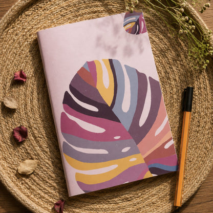 Tropicana Leaf Notebook | Abstract Botanical Diary