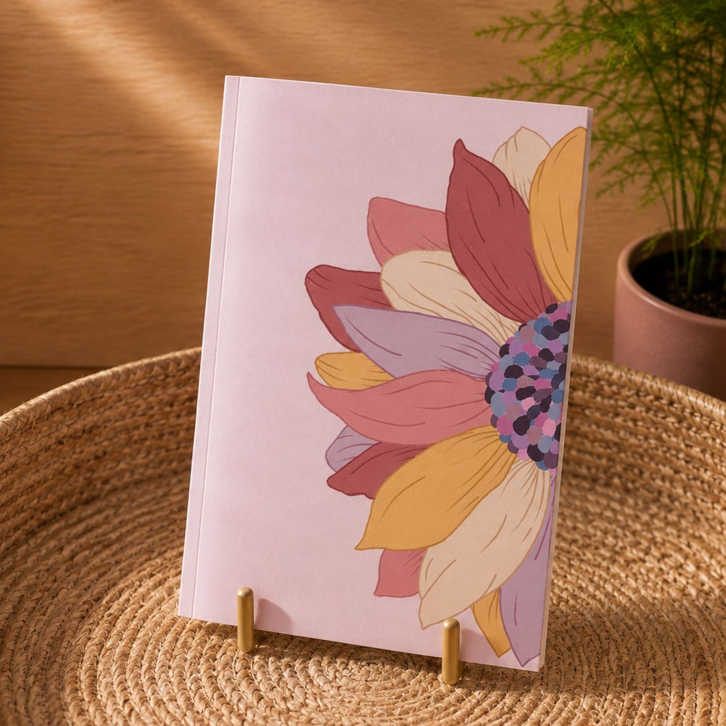 Golden Bloom Notebook | Sunflower Aesthetic Diary