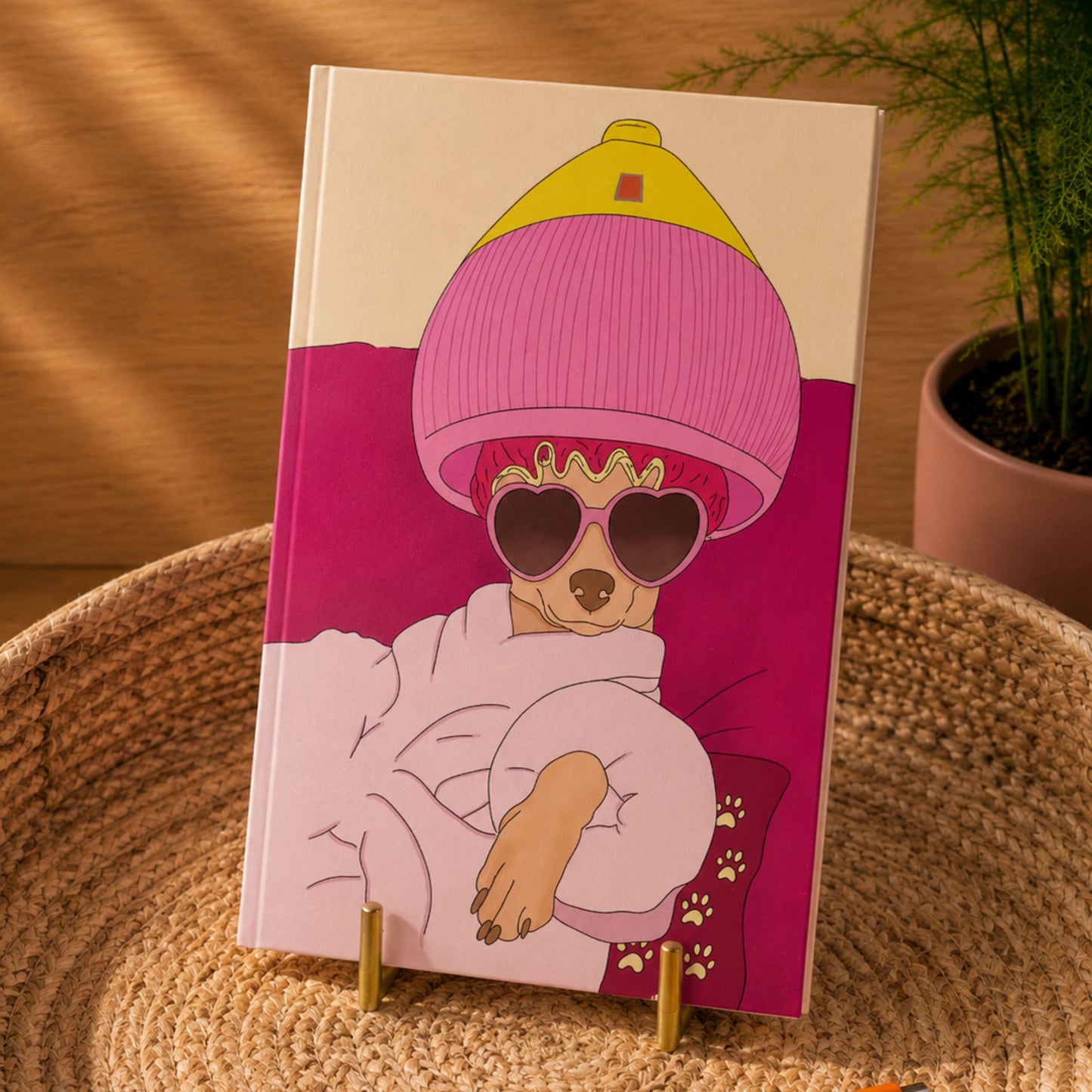 Spa Day Dog Notebook
