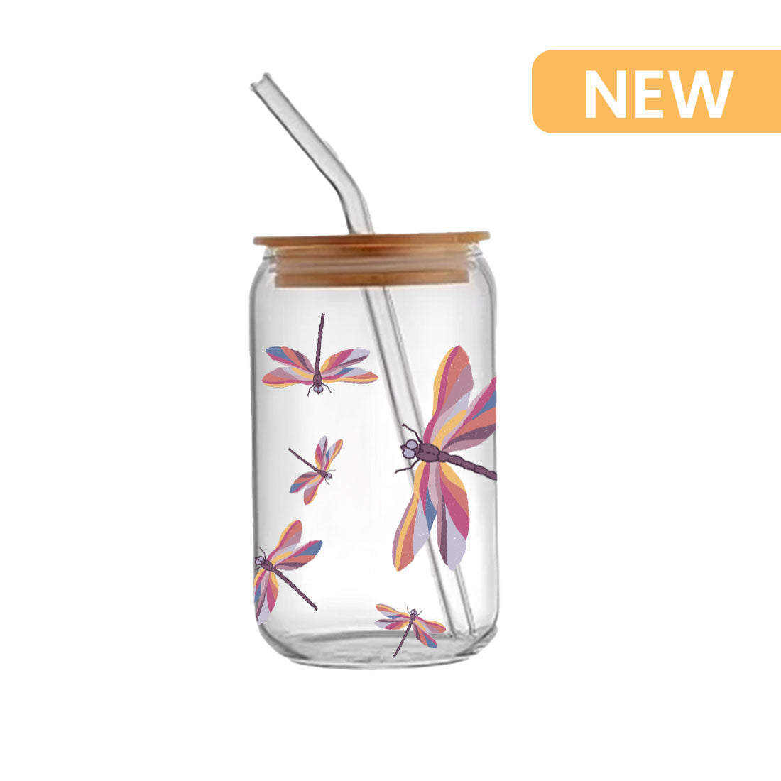 Dragonfly Days - Glass sipper