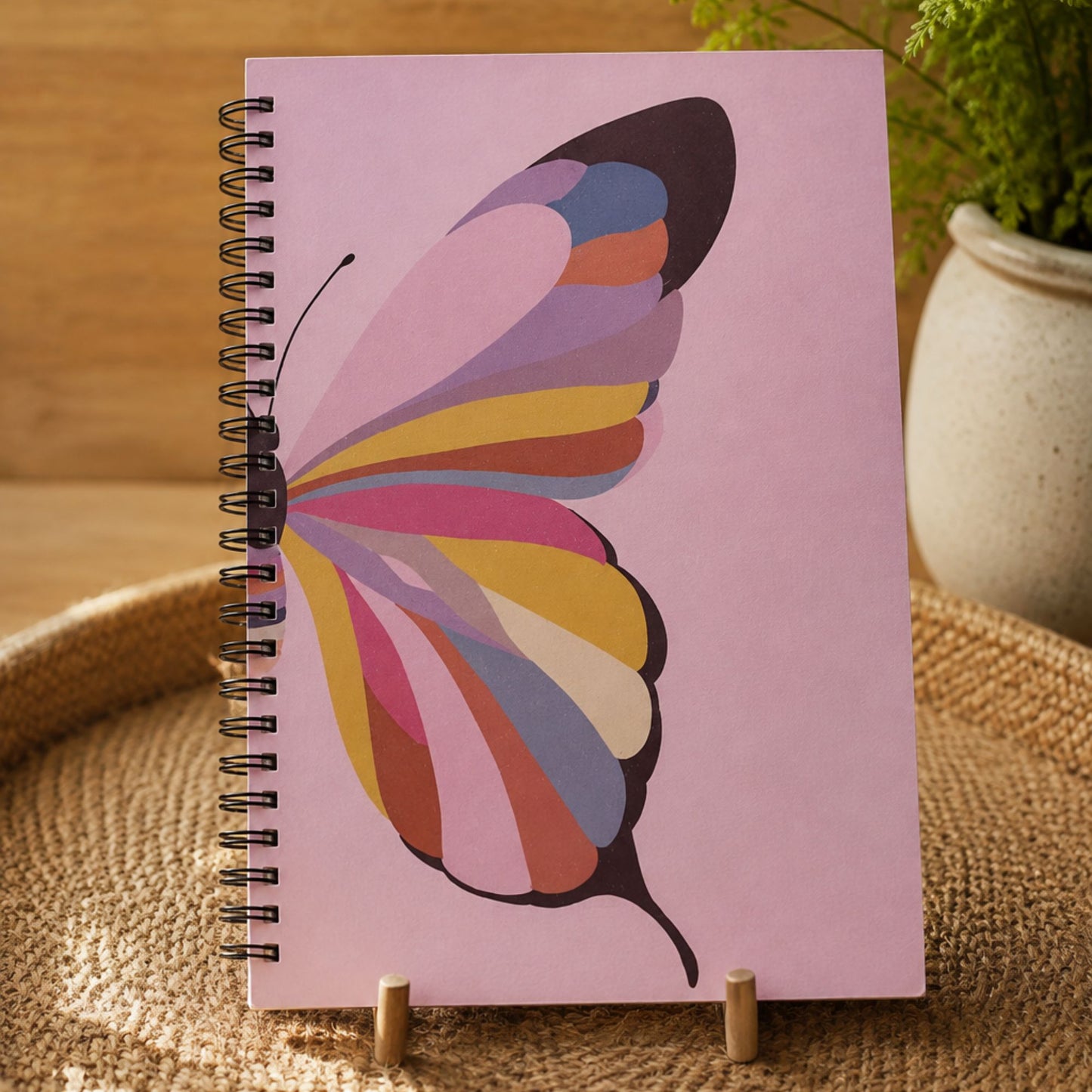 Wings A4 Wiro Notebook | Illustrated Wire-Bound Diary