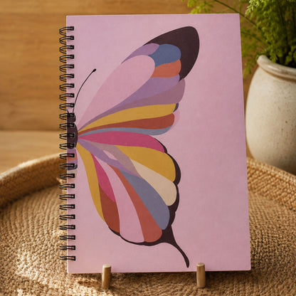 Wings A4 Wiro Notebook | Illustrated Wire-Bound Diary