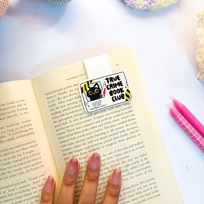 True crime book club Magnetic Bookmark