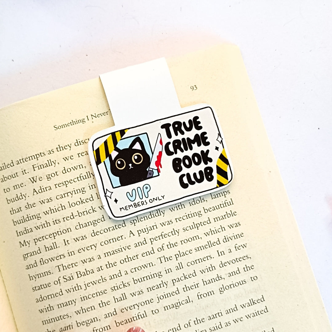 True crime book club Magnetic Bookmark