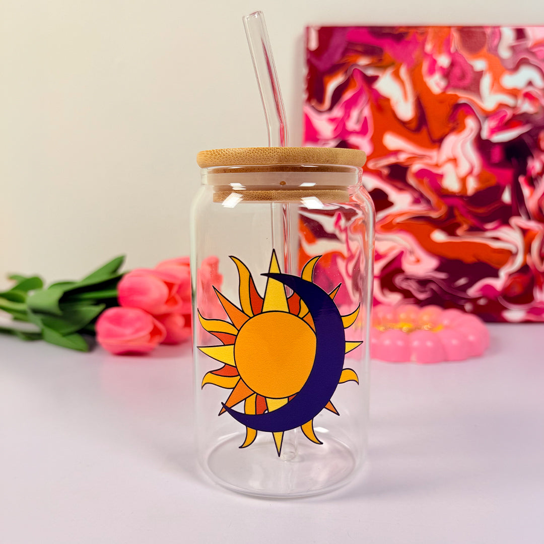 Sun moon - Glass sipper