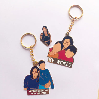 Personalized Enamel Keychain