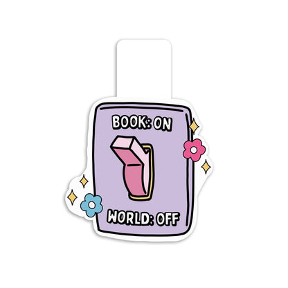 Book on world off Magnetic Bookmark