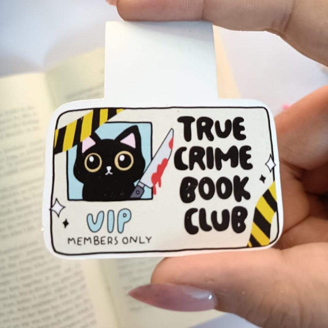 True crime book club Magnetic Bookmark