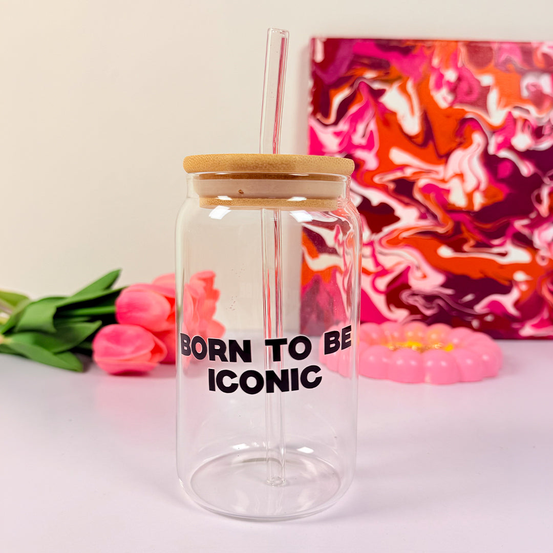 Bore to be iconic - Glass sipper
