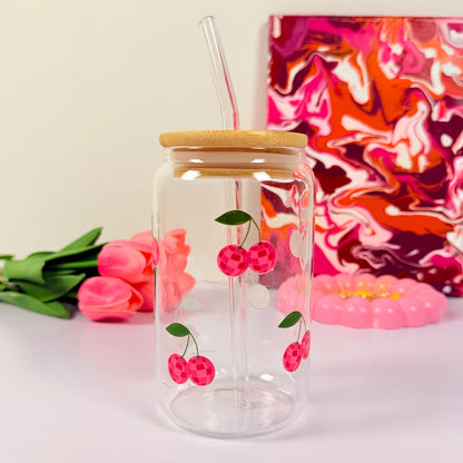Cherry disco - Glass sipper