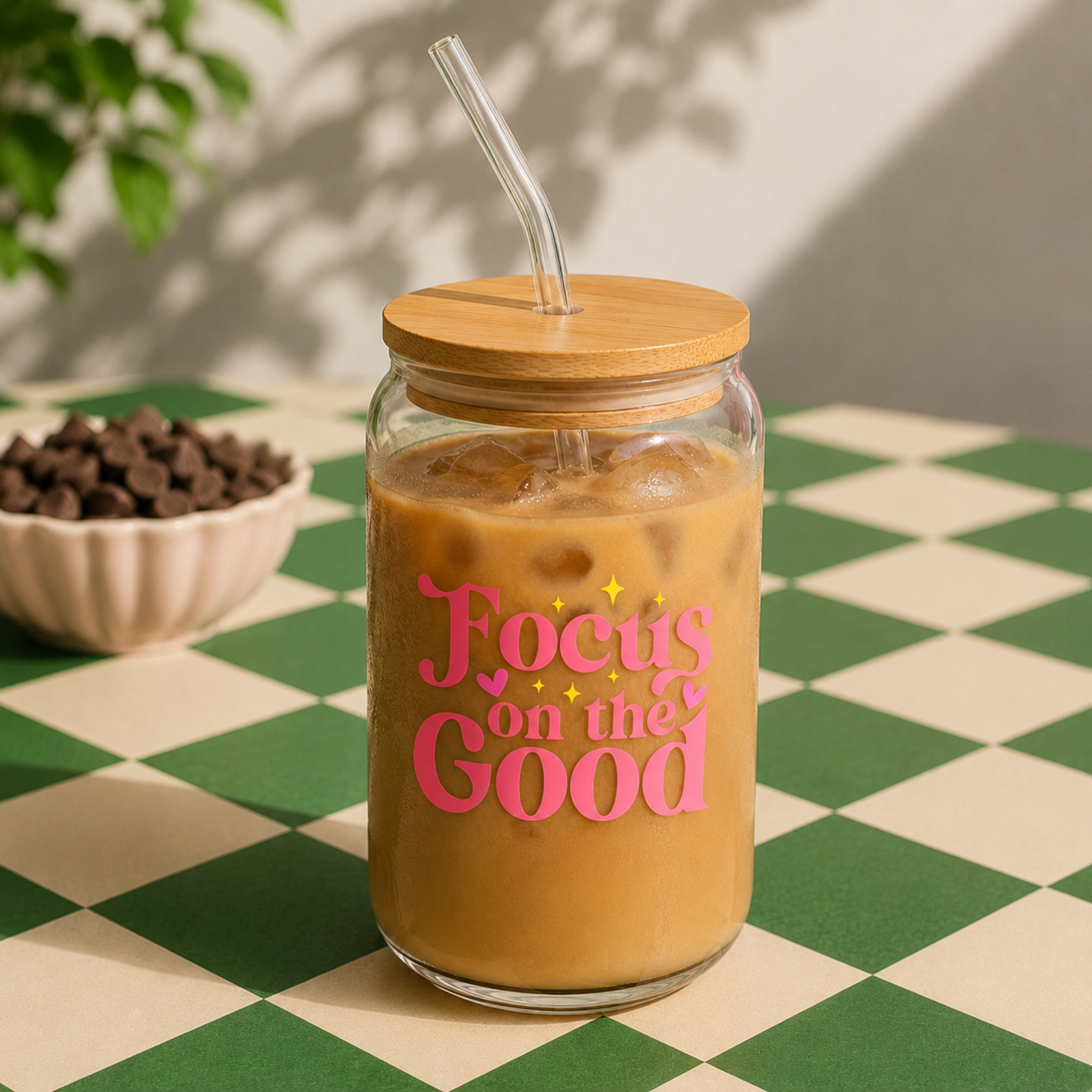 Focus on the good - Glass sipper