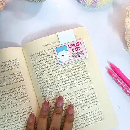 Library card Magnetic Bookmark