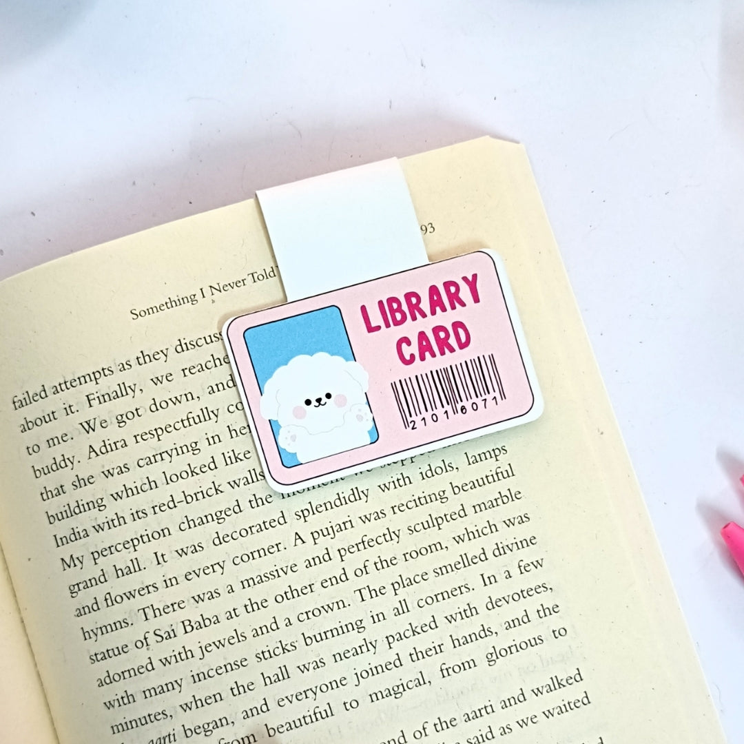 Library card Magnetic Bookmark