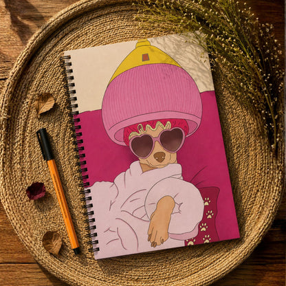 Spa Day Dog A4 Wiro Notebook