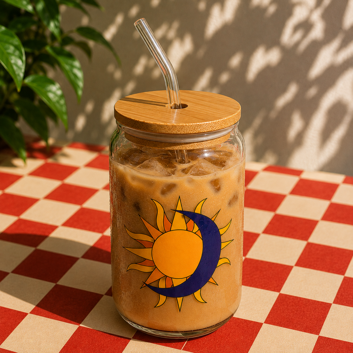 Sun moon - Glass sipper