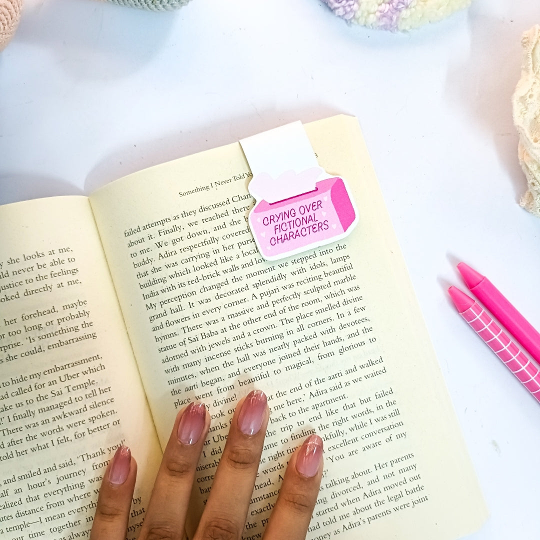 Crying over fictional characters - Magnetic Bookmark