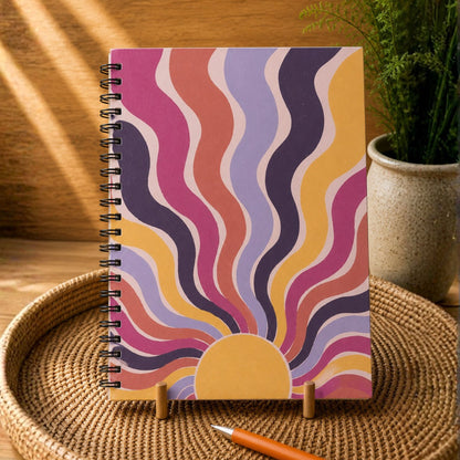 Sunset Rays A4 Wiro Notebook