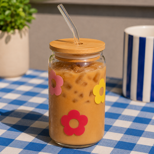 Retro Bloom - Glass sipper