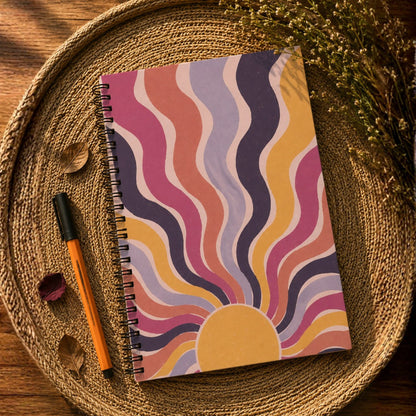 Sunset Rays A4 Wiro Notebook
