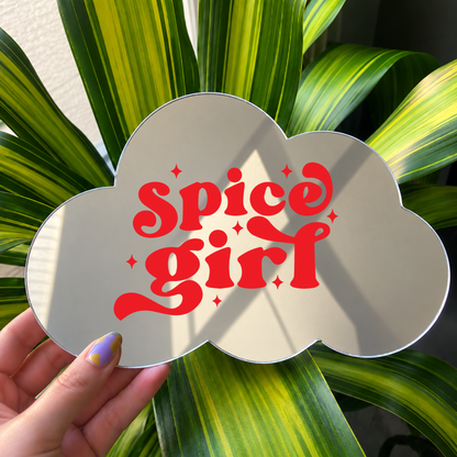 Spice girl | Cloud-Shaped Stick-On Affirmation Mirror
