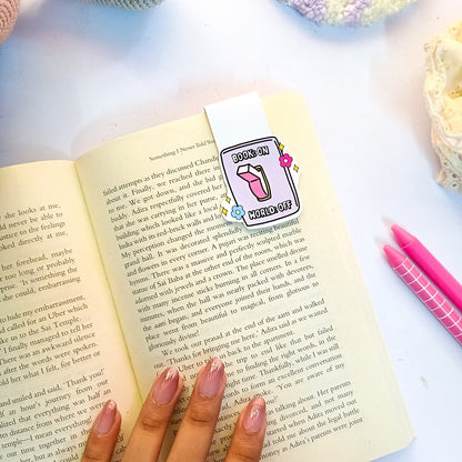 Book on world off Magnetic Bookmark