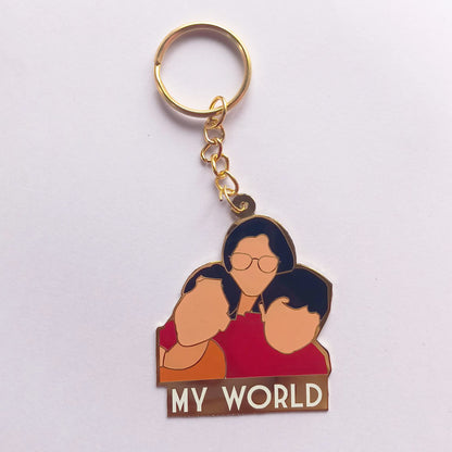 Personalized Enamel Keychain