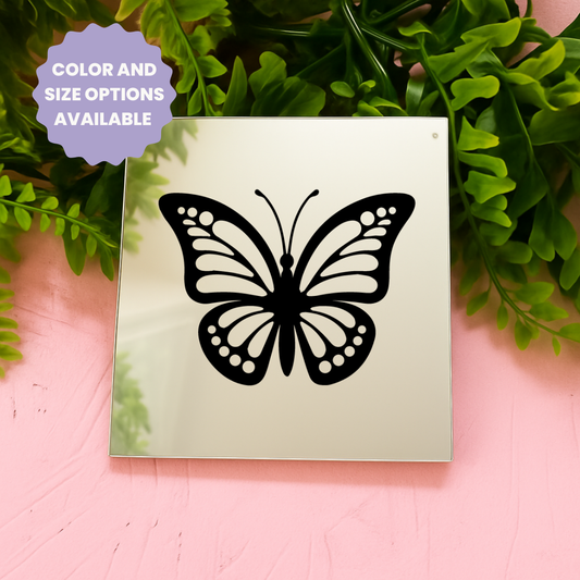 Butterfly | Stick-On Affirmation mirror for Your Wall