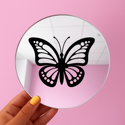 Butterfly | Stick-On Affirmation mirror for Your Wall