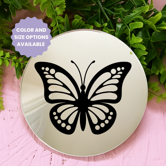 Butterfly | Stick-On Affirmation mirror for Your Wall