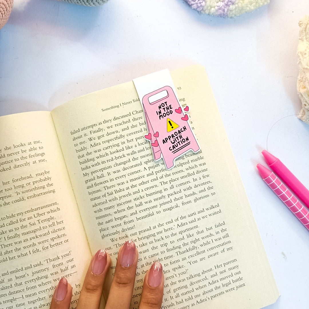 Approach with caution - Magnetic Bookmark