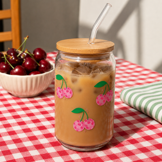 Cherry disco - Glass sipper