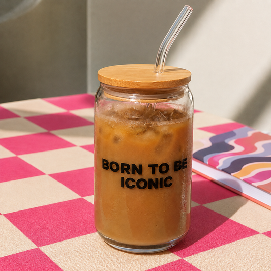 Bore to be iconic - Glass sipper