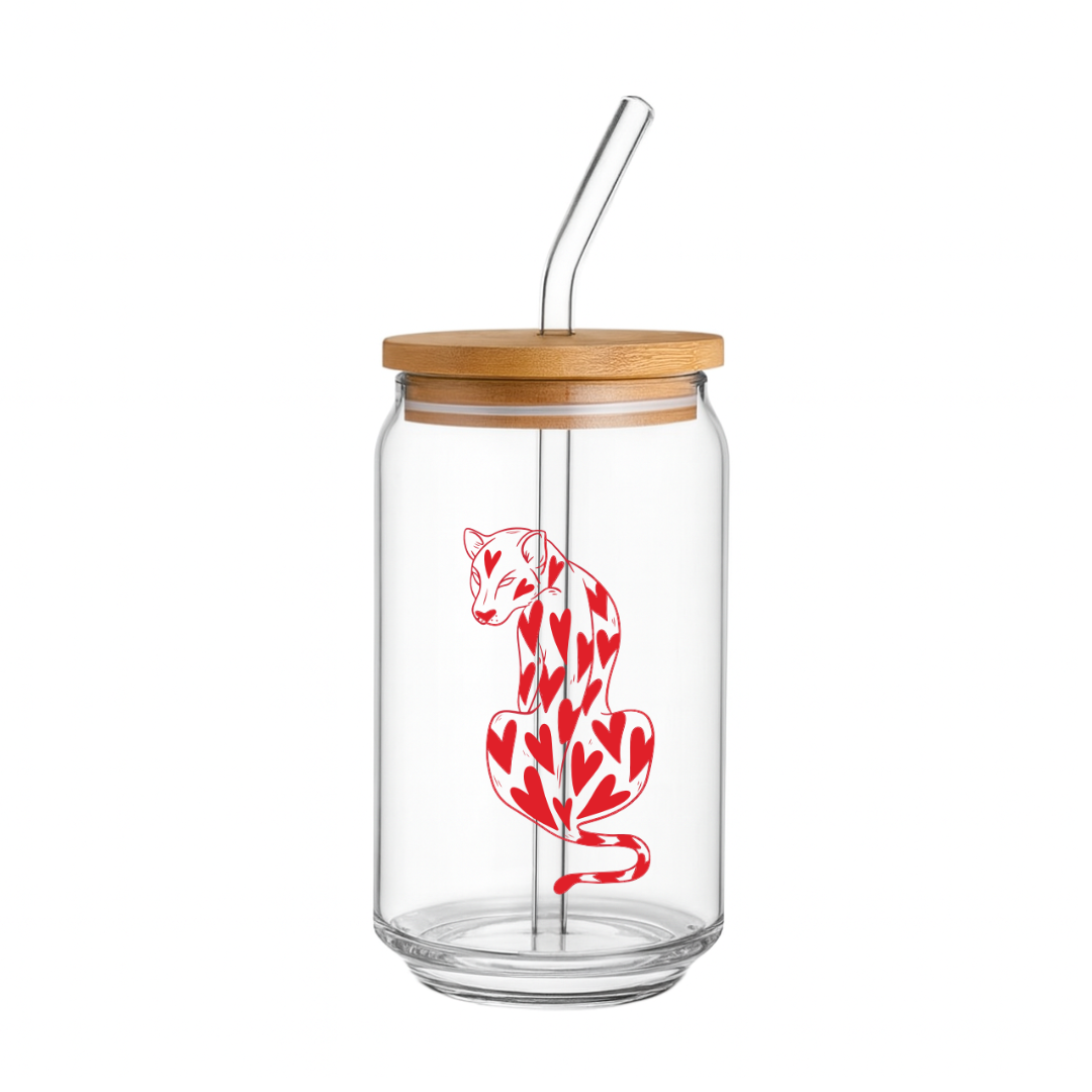 Red Heart Panther - Glass sipper