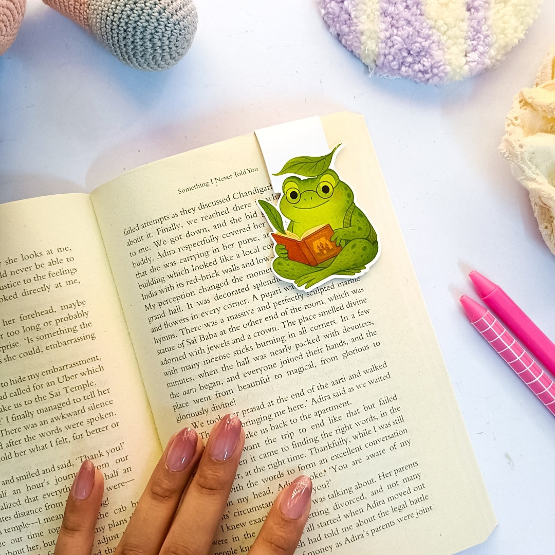 The Scholarly Frog - Magnetic Bookmark
